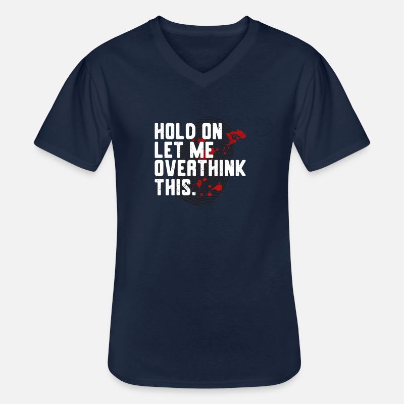 Spurensicherung - Kripo Polizei Kriminaltechnik - Männer-T-Shirt mit V-Ausschnitt - Navy