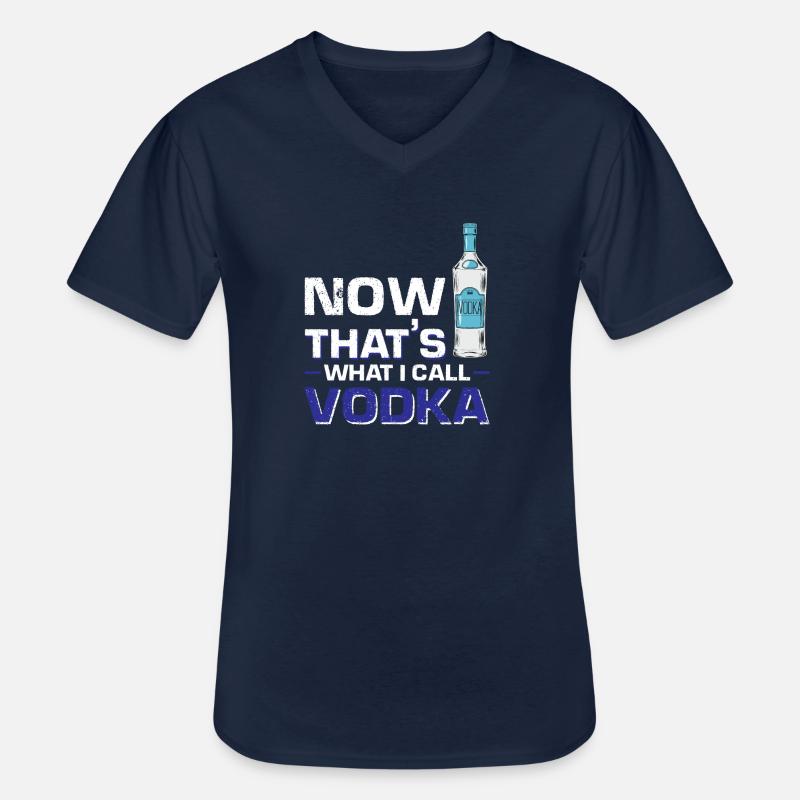 Das nenne ich Wodka - Männer-T-Shirt mit V-Ausschnitt - Navy