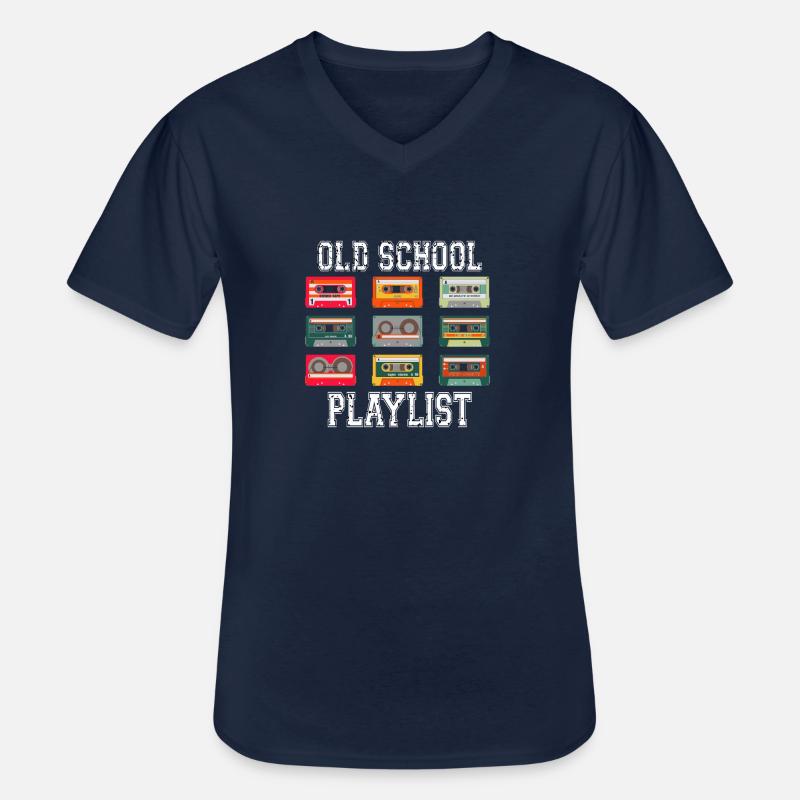 Like my mixtape - Männer-T-Shirt mit V-Ausschnitt - Navy