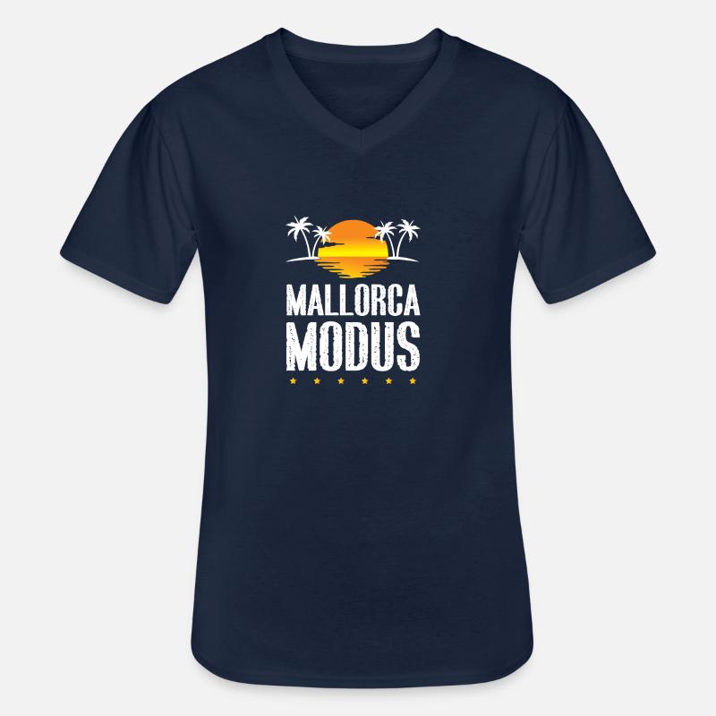 Mallorca Modus - Männer-T-Shirt mit V-Ausschnitt - Navy