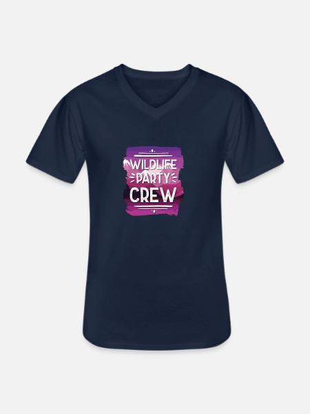 Wildlife Party Crew - Männer-T-Shirt mit V-Ausschnitt - Navy