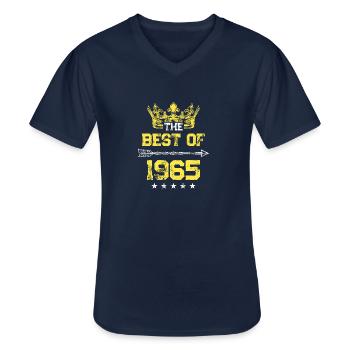 1965 best of Geburtstag - Männer-T-Shirt mit V-Ausschnitt - Navy - Vorne - AI Model Male 178 dark (178cm)