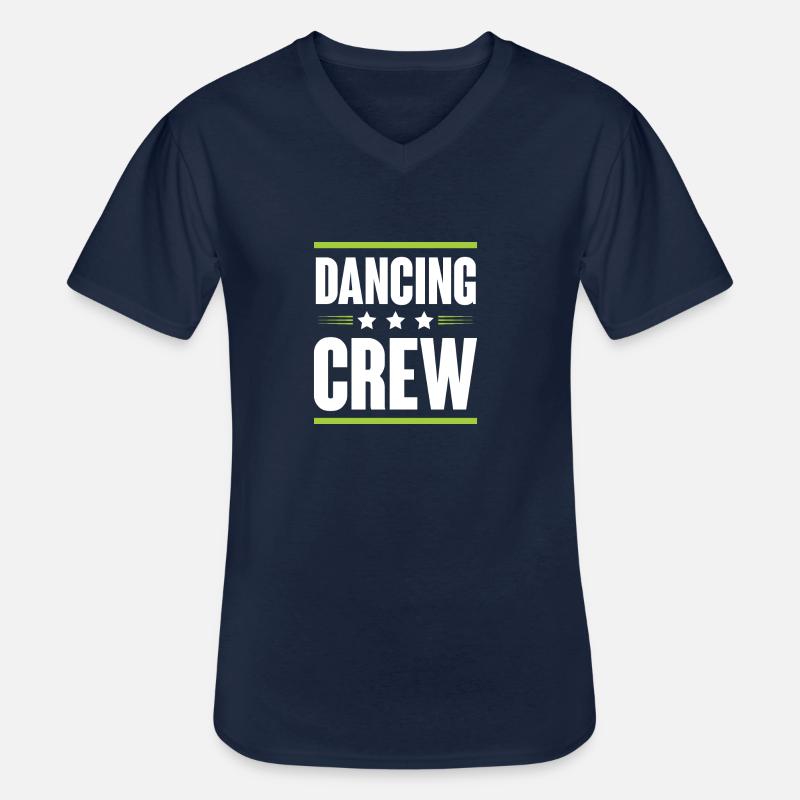 Dancing Crew - Männer-T-Shirt mit V-Ausschnitt - Navy