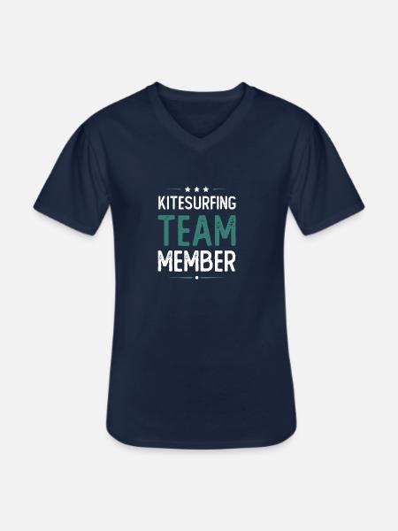 Équipe de kitesurf - T-shirt col V Homme - marine