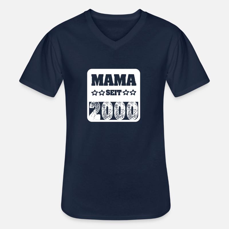 Geburt 2000 - Männer-T-Shirt mit V-Ausschnitt - Navy