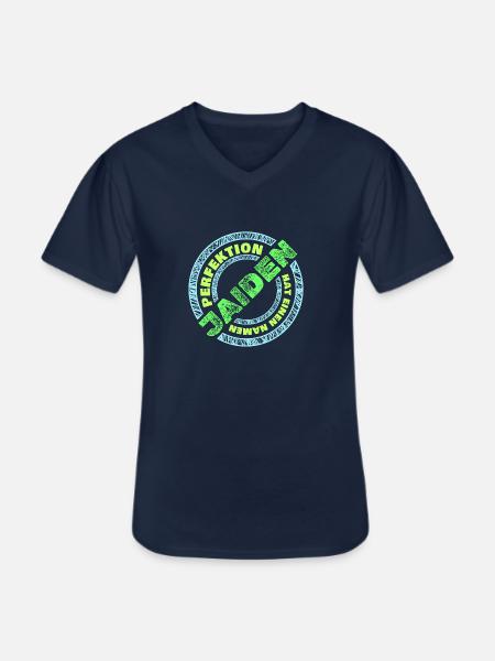 Jaiden - Männer-T-Shirt mit V-Ausschnitt - Navy