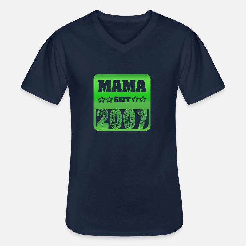 2007 - Männer-T-Shirt mit V-Ausschnitt - Navy