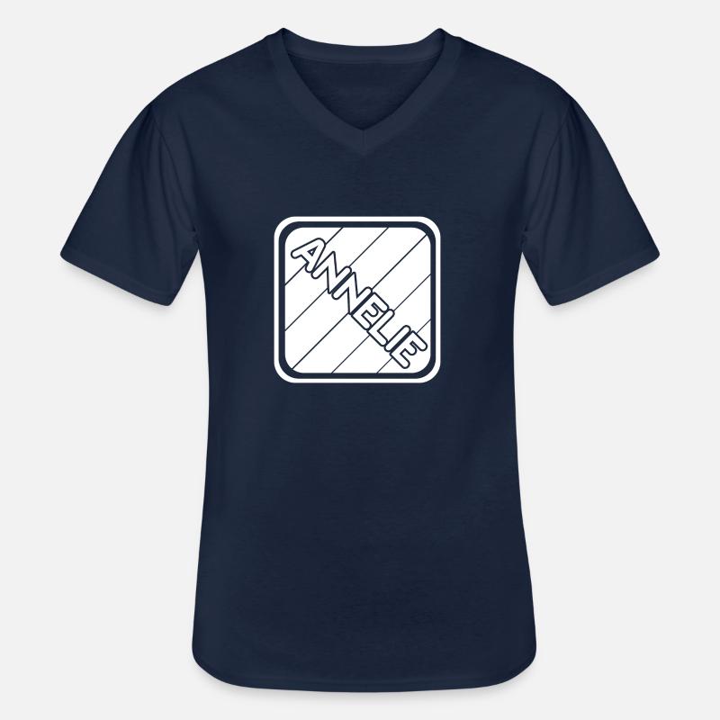 Annelie als Mädchenname - Männer-T-Shirt mit V-Ausschnitt - Navy