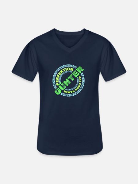 Günter Günter - T-shirt col V Homme - marine