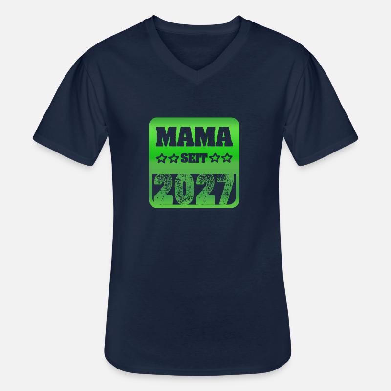 Mutter 2027 - Männer-T-Shirt mit V-Ausschnitt - Navy