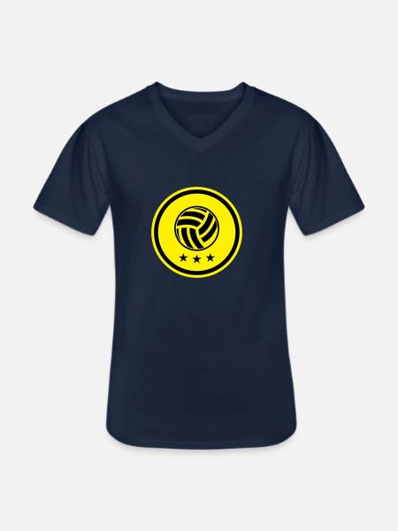 Volleyball Symbol - Men's V-Neck T-Shirt - navy