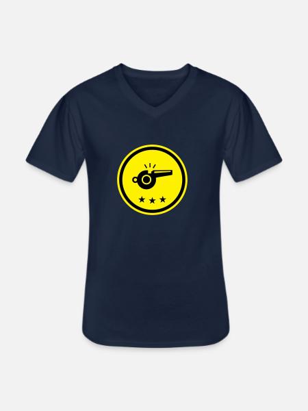 Sifflet Sifflet - T-shirt col V Homme - marine