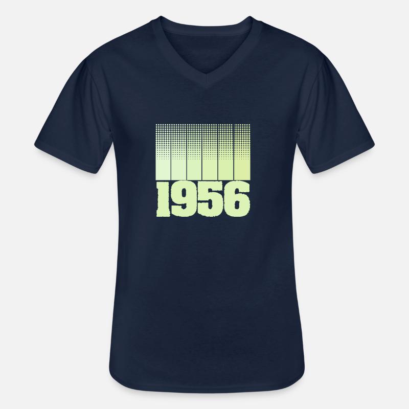 Spielfeld 1956 - Männer-T-Shirt mit V-Ausschnitt - Navy