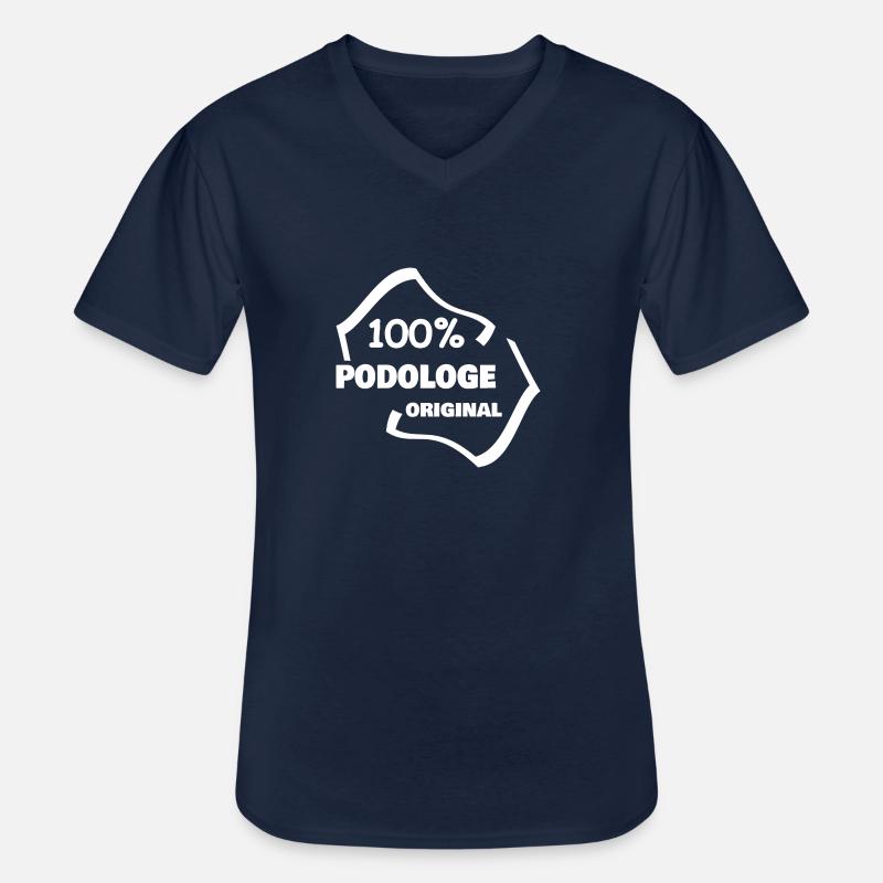 Beruf Podologe - Männer-T-Shirt mit V-Ausschnitt - Navy