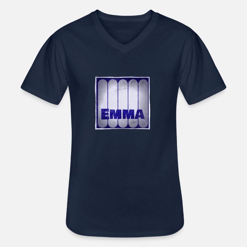 Name Emma Geschenkidee - Männer-T-Shirt mit V-Ausschnitt - Navy