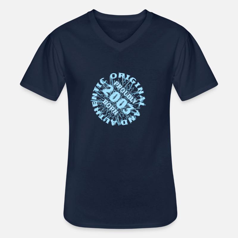 Spielfeld 2003 - Männer-T-Shirt mit V-Ausschnitt - Navy