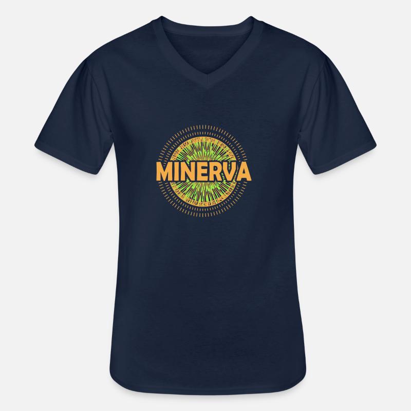 Geschenkidee Minerva - Männer-T-Shirt mit V-Ausschnitt - Navy