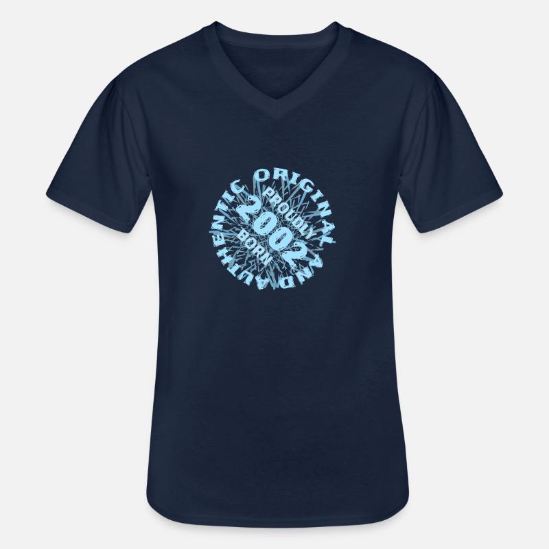 Spielfeld 2002 - Männer-T-Shirt mit V-Ausschnitt - Navy