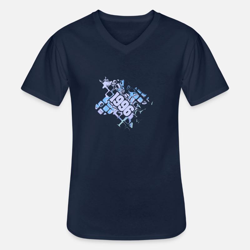 Nerd 1996 - Männer-T-Shirt mit V-Ausschnitt - Navy