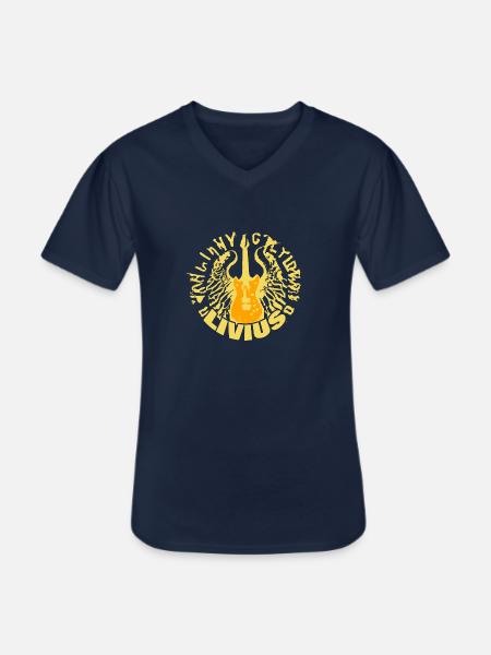 Gift for Livy - Men's V-Neck T-Shirt - navy