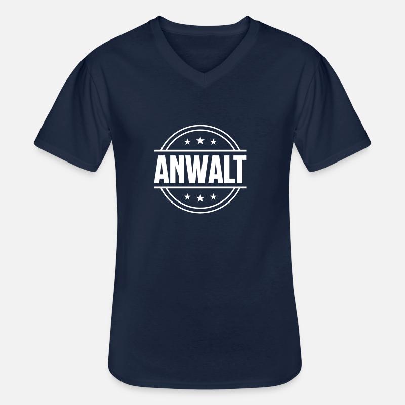 Anwalt Beruf - Männer-T-Shirt mit V-Ausschnitt - Navy