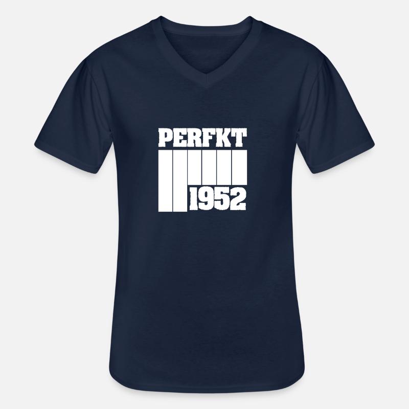Witzig 1952 - Männer-T-Shirt mit V-Ausschnitt - Navy