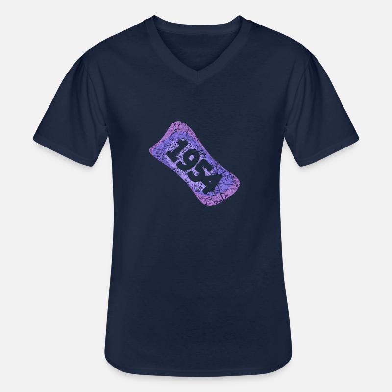 Studenten 1954 - Männer-T-Shirt mit V-Ausschnitt - Navy