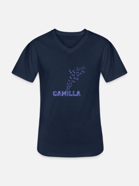 Sailing Camilla - Men's V-Neck T-Shirt - navy