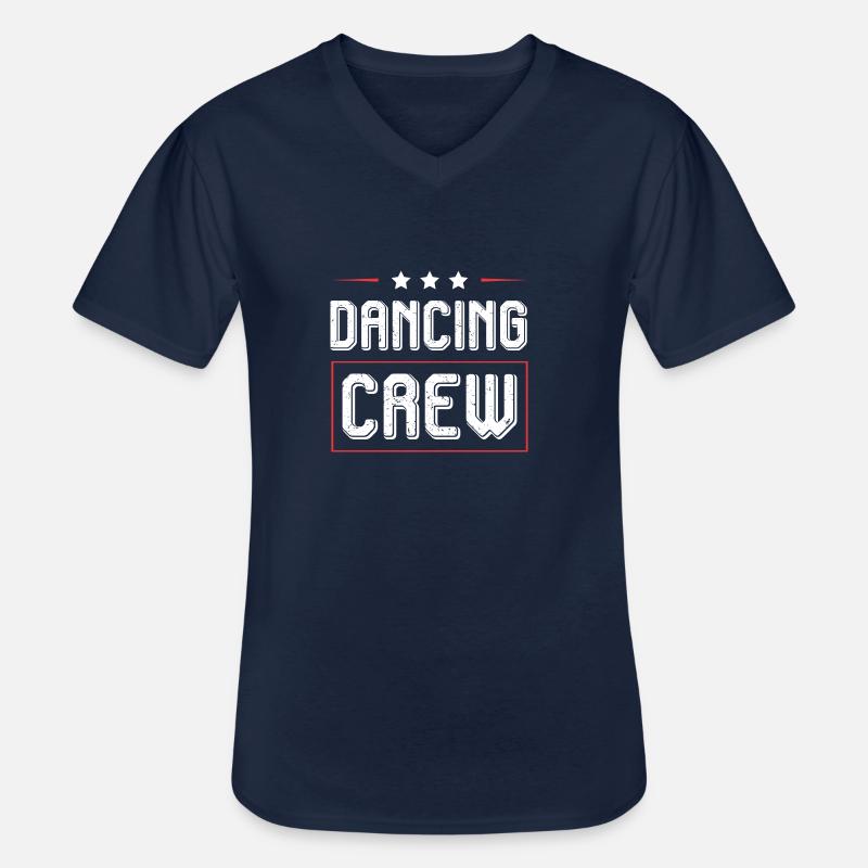 Dancing Crew - Männer-T-Shirt mit V-Ausschnitt - Navy