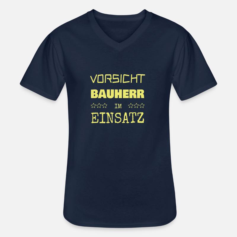 Builder as a vocation - Men's V-Neck T-Shirt - navy