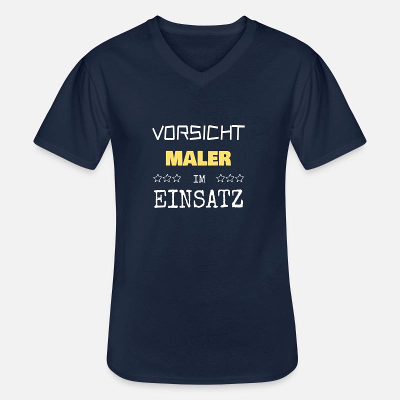 Berufung Maler - Männer-T-Shirt mit V-Ausschnitt - Navy