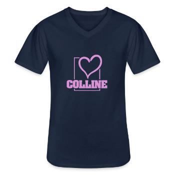 Heiraten Colline - Männer-T-Shirt mit V-Ausschnitt - Navy - Vorne - AI Model Male 178 dark (178cm)