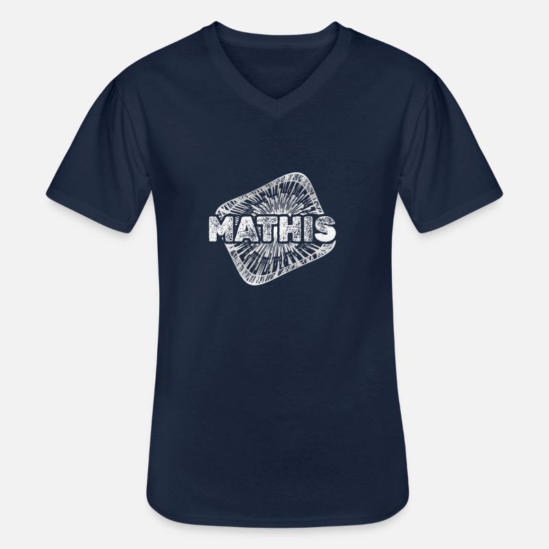 Sternenstaub Mathis - Männer-T-Shirt mit V-Ausschnitt - Navy