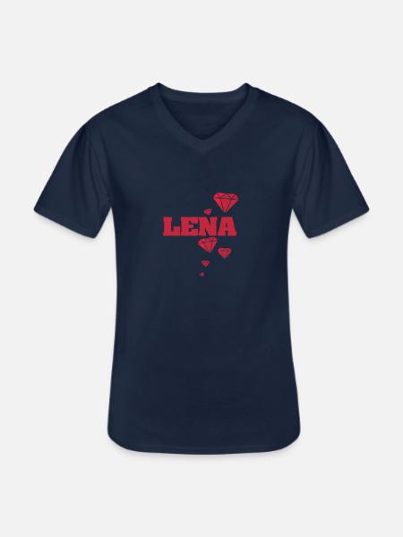 Lena as a name - Men's V-Neck T-Shirt - navy