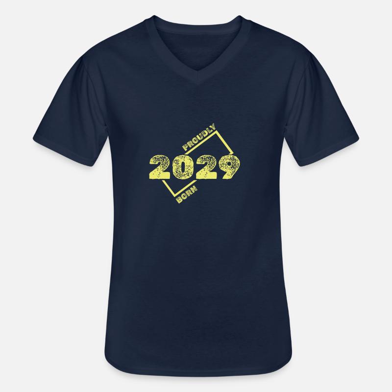 Geschenkidee 2029 - Männer-T-Shirt mit V-Ausschnitt - Navy