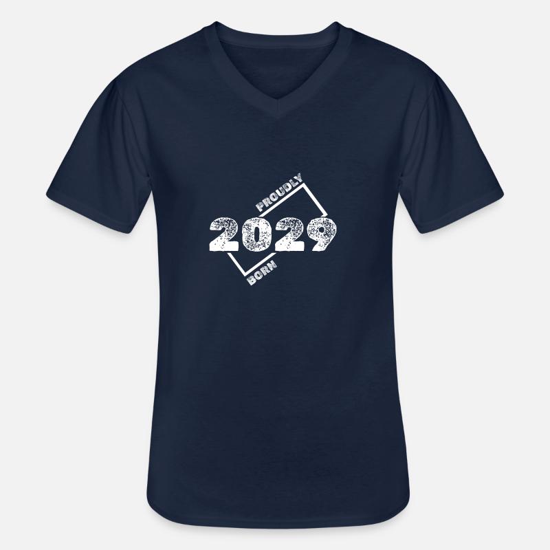 Geschenkidee 2029 - Männer-T-Shirt mit V-Ausschnitt - Navy