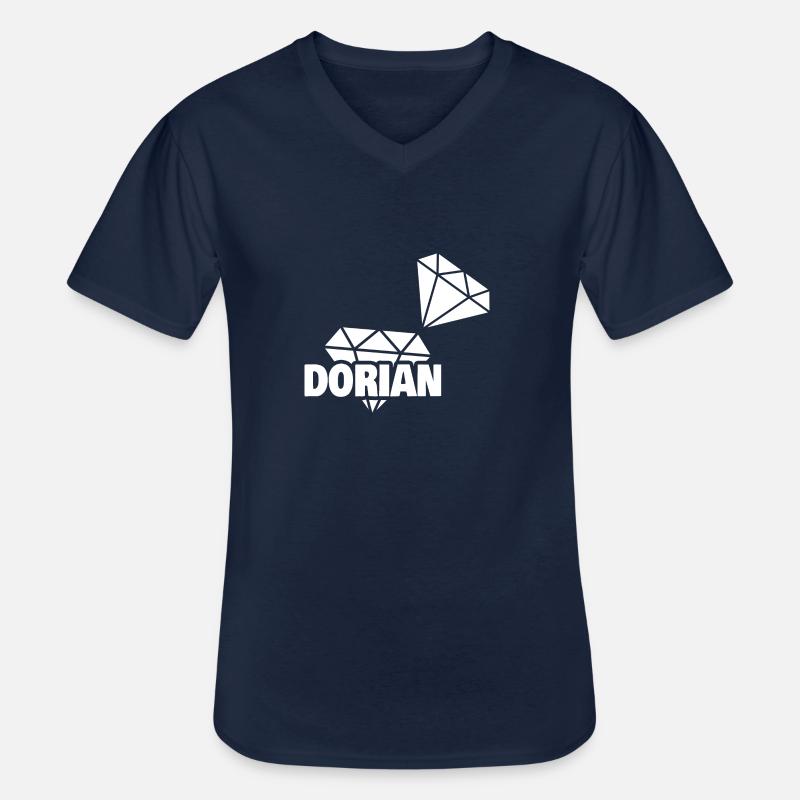 Dorian als Kostbar - Männer-T-Shirt mit V-Ausschnitt - Navy