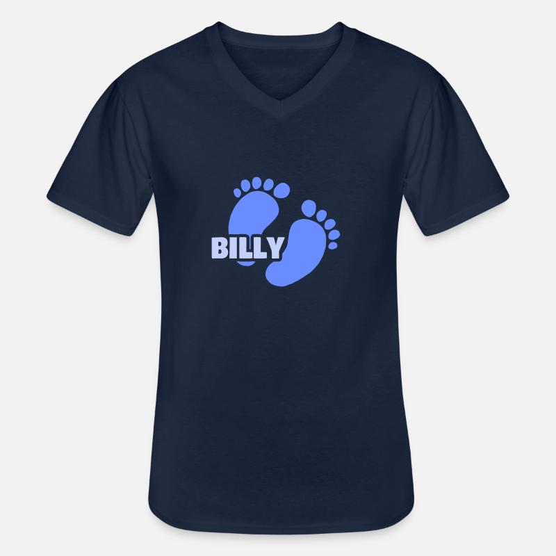 Geburt Billy - Männer-T-Shirt mit V-Ausschnitt - Navy