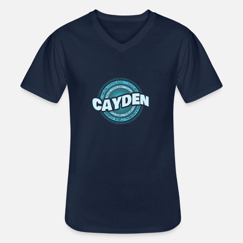 Cayden als Geschenkidee - Männer-T-Shirt mit V-Ausschnitt - Navy