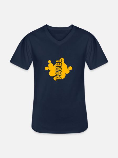 Art Pavel - Men's V-Neck T-Shirt - navy