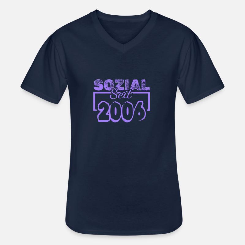 seit 2006 - Männer-T-Shirt mit V-Ausschnitt - Navy