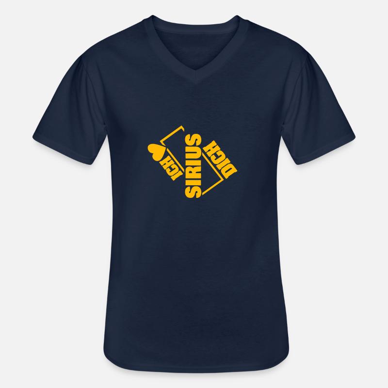Sirius - Männer-T-Shirt mit V-Ausschnitt - Navy
