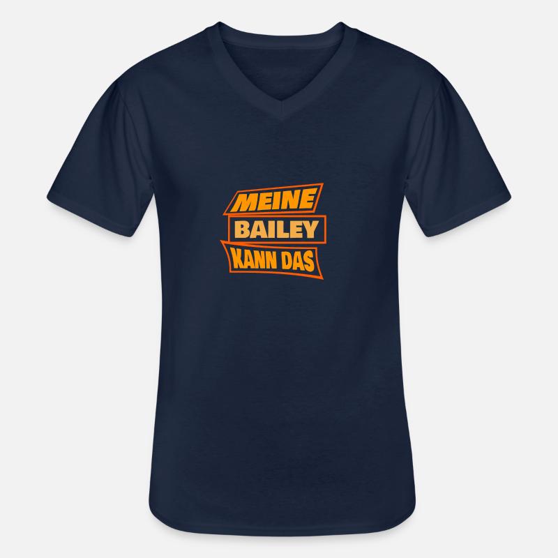 Bailey Bailey - Männer-T-Shirt mit V-Ausschnitt - Navy