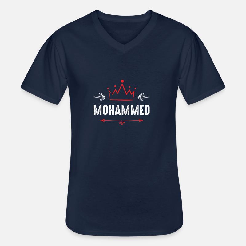 Mohammed - Männer-T-Shirt mit V-Ausschnitt - Navy