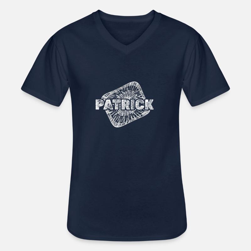 Geschenk für Patrick - Männer-T-Shirt mit V-Ausschnitt - Navy