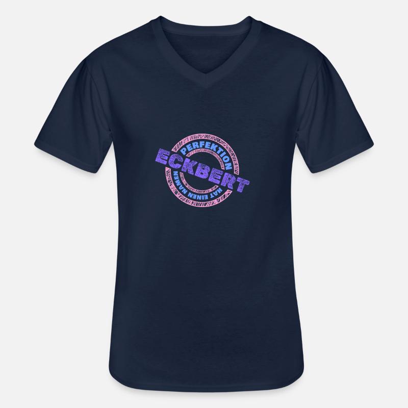 Perfekt Eckbert - Männer-T-Shirt mit V-Ausschnitt - Navy