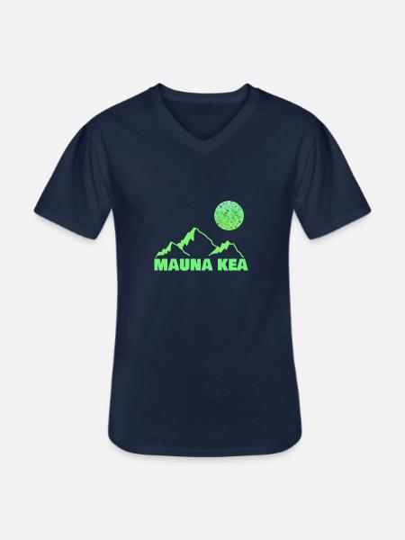 kea als Klettern - Männer-T-Shirt mit V-Ausschnitt - Navy