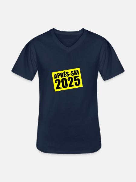 Après-ski 2025 - Men's V-Neck T-Shirt - navy