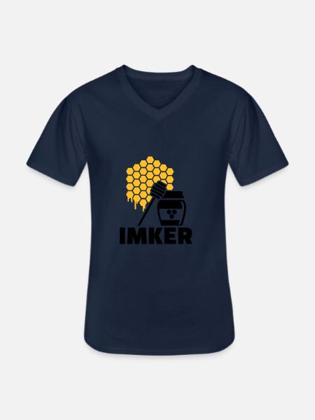 Imker - Männer-T-Shirt mit V-Ausschnitt - Navy