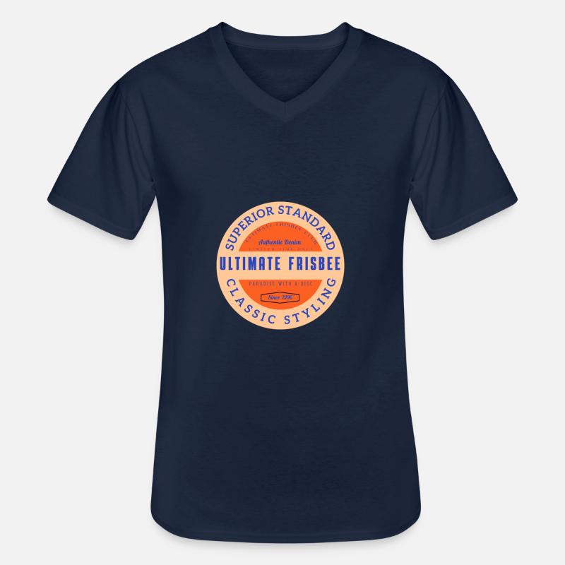 Ulti 4 Authentisch - Männer-T-Shirt mit V-Ausschnitt - Navy